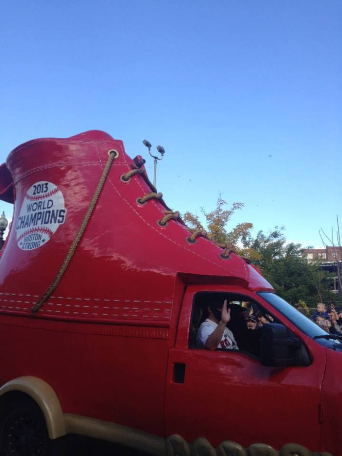 Red Sox Truck. Photo by Hillary Berman (@hillaryberman)