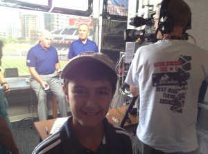 Mark Sweeney and Dick Enberg of Fox TV