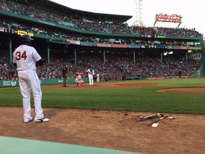 The view from our seats